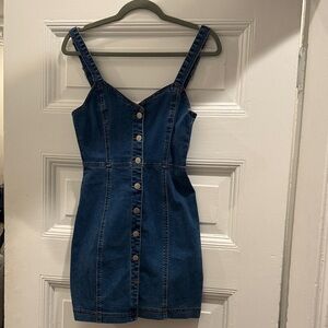 Forever 21 Dark Blue Denim Mini Dress